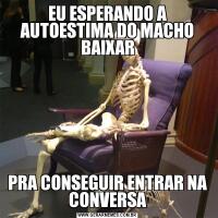 EU ESPERANDO A AUTOESTIMA DO MACHO BAIXARPRA CONSEGUIR ENTRAR NA CONVERSA