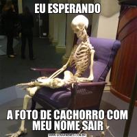 EU ESPERANDOA FOTO DE CACHORRO COM MEU NOME SAIR