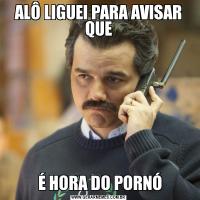 ALÔ LIGUEI PARA AVISAR QUE É HORA DO PORNÓ