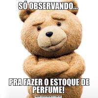 SÓ OBSERVANDO... PRA FAZER O ESTOQUE DE PERFUME!