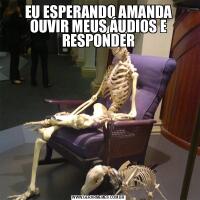 EU ESPERANDO AMANDA OUVIR MEUS ÁUDIOS E RESPONDER