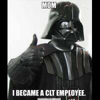 MOMI BECAME A CLT EMPLOYEE.