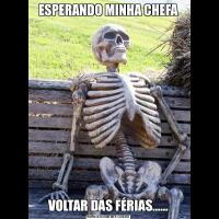 ESPERANDO MINHA CHEFAVOLTAR DAS FÉRIAS……