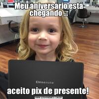 Meu aniversário está chegando ...aceito pix de presente! 