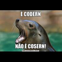 É CODERNNÃO É COSERN!