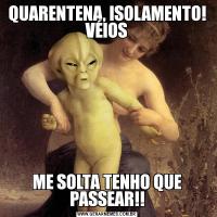 QUARENTENA, ISOLAMENTO! VÉIOSME SOLTA TENHO QUE PASSEAR!!