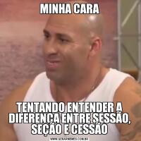 MINHA CARATENTANDO ENTENDER A DIFERENÇA ENTRE SESSÃO, SEÇÃO E CESSÃO