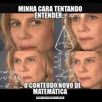 MINHA CARA TENTANDO ENTENDER...... O CONTEÚDO NOVO DE MATEMÁTICA