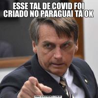 ESSE TAL DE COVID FOI CRIADO NO PARAGUAI TÁ OK