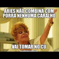 ARIES NÃO COMBINA COM PORRA NENHUMA CARALHOVAI TOMAR NO CU