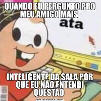 QUANDO EU PERGUNTO PRO MEU AMIGO MAIS INTELIGENTE DA SALA POR QUE EU NÃO ENTENDI QUESTÃO 