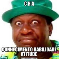 C H ACONHECIMENTO HABILIDADE ATITUDE