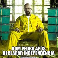 DOM PEDRO APOS DECLARAR INDEPENDÊNCIA
