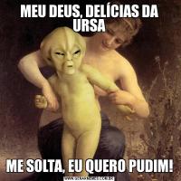 MEU DEUS, DELÍCIAS DA URSAME SOLTA, EU QUERO PUDIM!