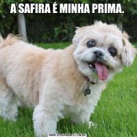 A SAFIRA É MINHA PRIMA.