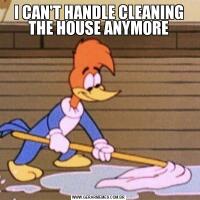 I CAN'T HANDLE CLEANING THE HOUSE ANYMORE