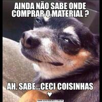 AINDA NÃO SABE ONDE COMPRAR O MATERIAL ?AH, SABE...CECI COISINHAS ♥ 