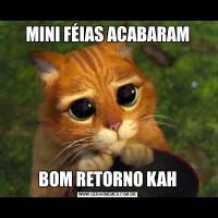 MINI FÉIAS ACABARAMBOM RETORNO KAH
