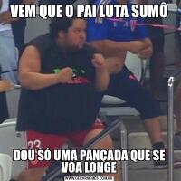 VEM QUE O PAI LUTA SUMÔDOU SÓ UMA PANÇADA QUE SE VOA LONGE