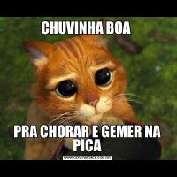 CHUVINHA BOA PRA CHORAR E GEMER NA PICA