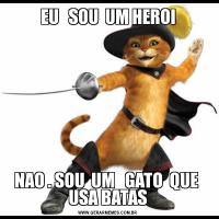 EU   SOU  UM HEROINAO . SOU  UM   GATO  QUE  USA BATAS