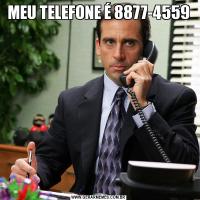 MEU TELEFONE É 8877-4559