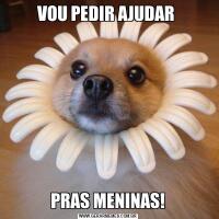 VOU PEDIR AJUDAR PRAS MENINAS!