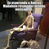 Eu esperando a Andréa Madalena responder minhas mensagens.