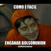 COMO É FACILENGANAR BOLSOMINION