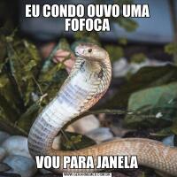 EU CONDO OUVO UMA FOFOCAVOU PARA JANELA