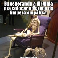 Eu esperando a Virginia pra colocar no grupo da limpeza empática 