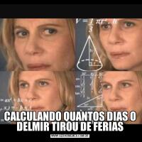CALCULANDO QUANTOS DIAS O DELMIR TIROU DE FERIAS