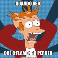 QUANDO VEJOQUE O FLAMENGO PERDEU 