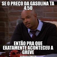 SE O PREÇO DA GASOLINA TA 4,50ENTÃO PRA QUE EXATAMENTE ACONTECEU A GREVE