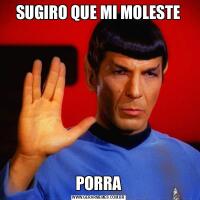 SUGIRO QUE MI MOLESTEPORRA