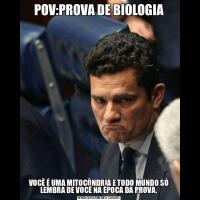 POV:PROVA DE BIOLOGIAVOCÊ É UMA MITOCÔNDRIA E TODO MUNDO SÓ LEMBRA DE VOCÊ NA ÉPOCA DA PROVA.