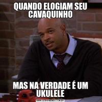 QUANDO ELOGIAM SEU CAVAQUINHOMAS NA VERDADE É UM UKULELE