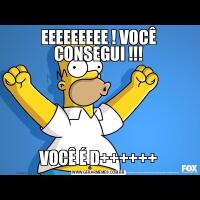 EEEEEEEEE ! VOCÊ CONSEGUI !!!VOCÊ É D++++++