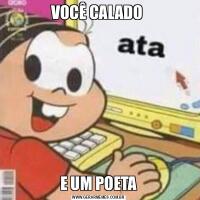 VOCÊ CALADO E UM POETA