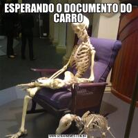 ESPERANDO O DOCUMENTO DO CARRO