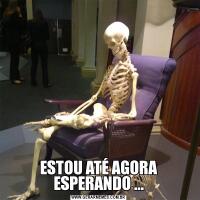 ESTOU ATÉ AGORA ESPERANDO ...