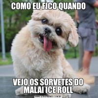 COMO EU FICO QUANDOVEJO OS SORVETES DO MALAI ICE ROLL