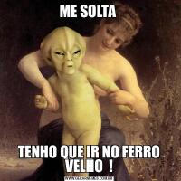 ME SOLTA TENHO QUE IR NO FERRO VELHO  !
