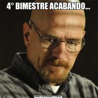 4° BIMESTRE ACABANDO...