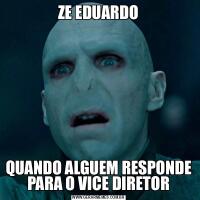 ZE EDUARDOQUANDO ALGUEM RESPONDE PARA O VICE DIRETOR