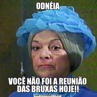 ODNÉIAVOCÊ NÃO FOI A REUNIÃO DAS BRUXAS HOJE!!