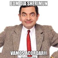 BOM DIA SHERIMUNVAMOS ACORDAR!!