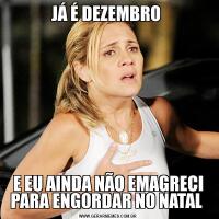 JÁ É DEZEMBRO E EU AINDA NÃO EMAGRECI PARA ENGORDAR NO NATAL 