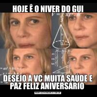HOJE Ê O NIVER DO GUIDESEJO A VC MUITA SAÚDE E PAZ FELIZ ANIVERSÁRIO 