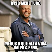 O PIB MEDE TUDOMENOS O QUE FAZ A VIDA VALER A PENA